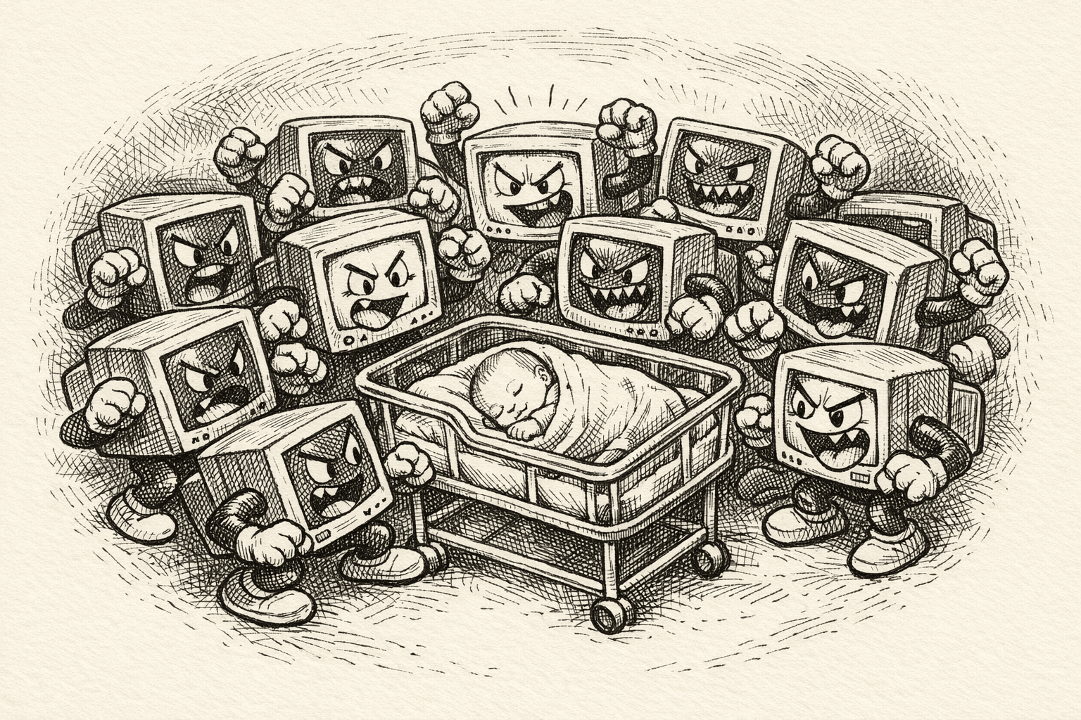 Learning to Crawl: Site Performance and Googlebot Angry Googlebots at a maternity ward.